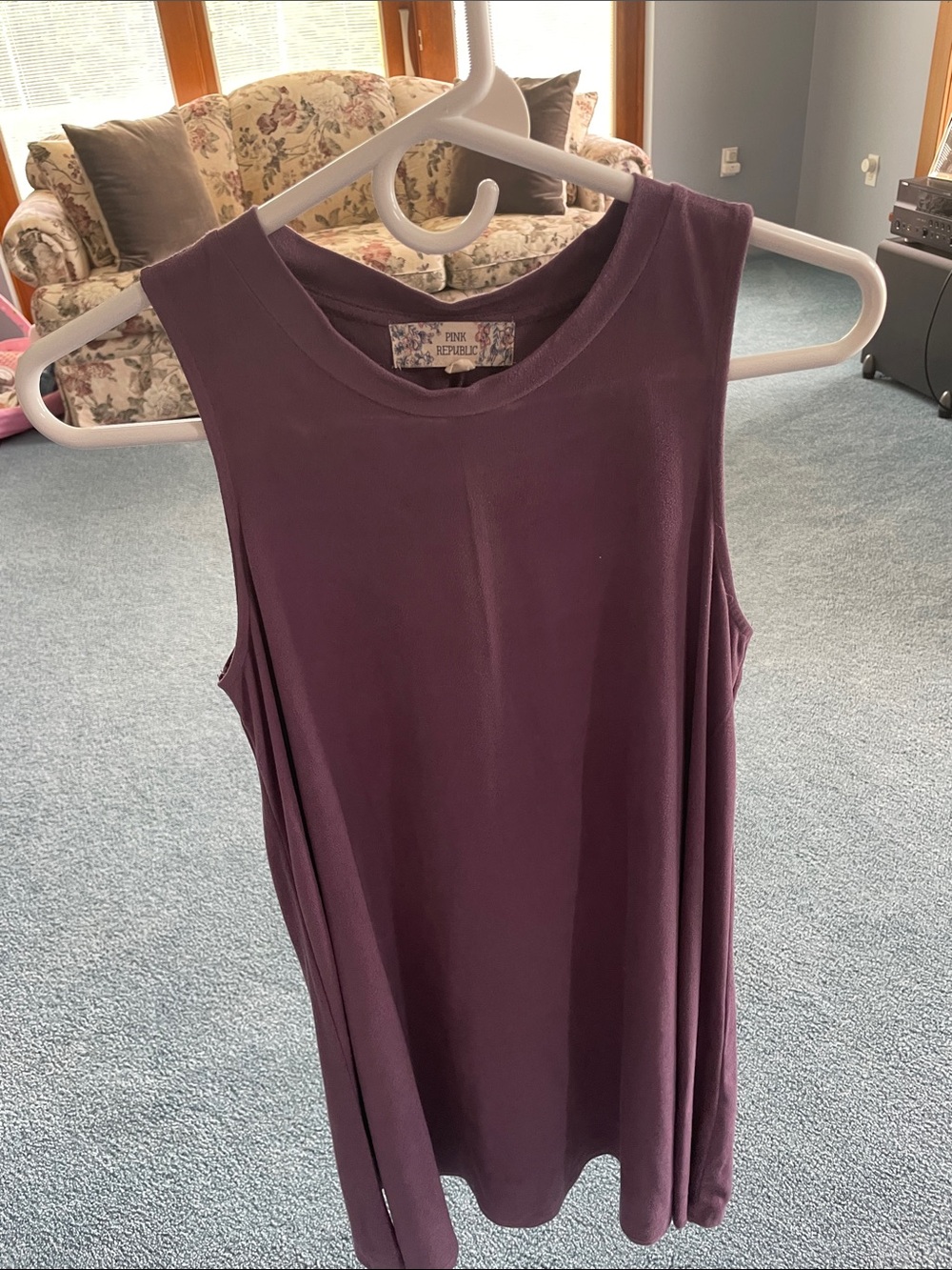 Pink Republic Plum Sleeveless Swing Tank
